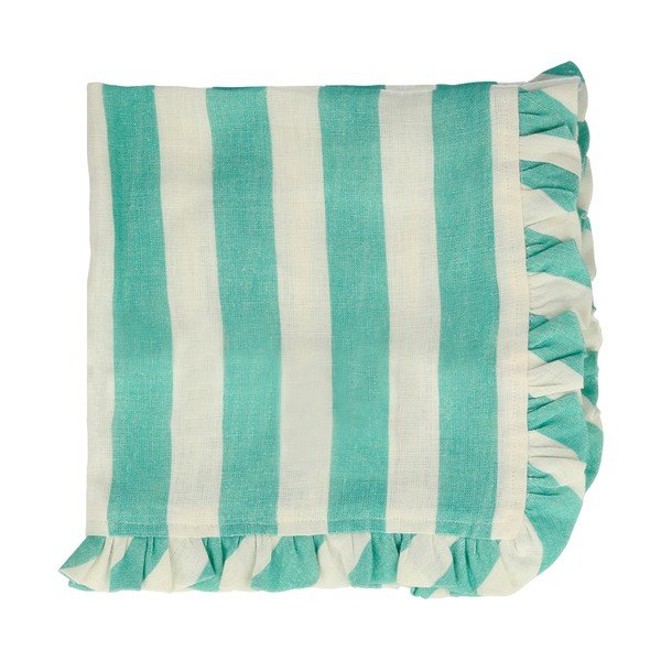 Len szalvéta szett 4 db-os Stripe Ruffle – Meri Meri-image-2