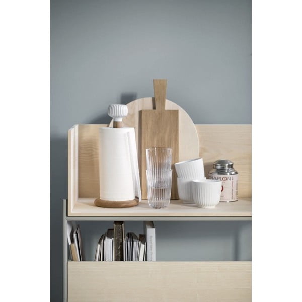 Hammershoi tölgyfa konyhai papírtörlő tartó fehér porcelán részletekkel - Kähler Design-image-2