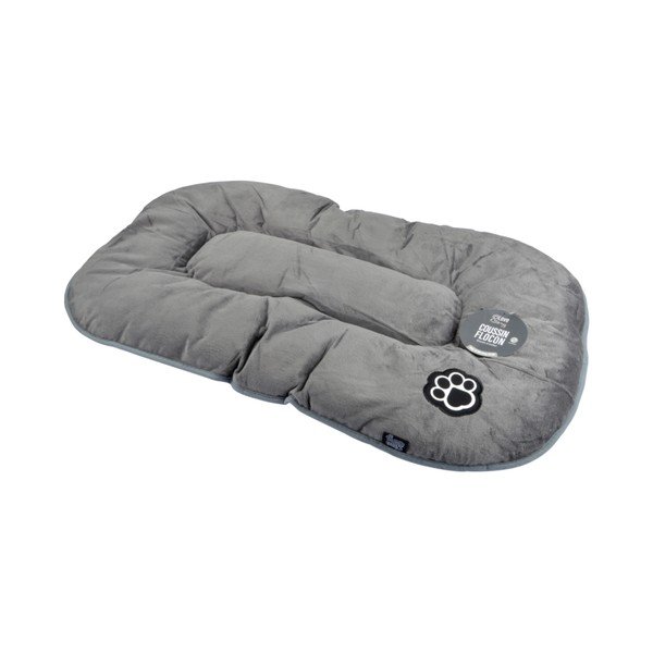 Szürke velúr fekhely kutyáknak 61x38 cm Flakes – Love Story-image-2