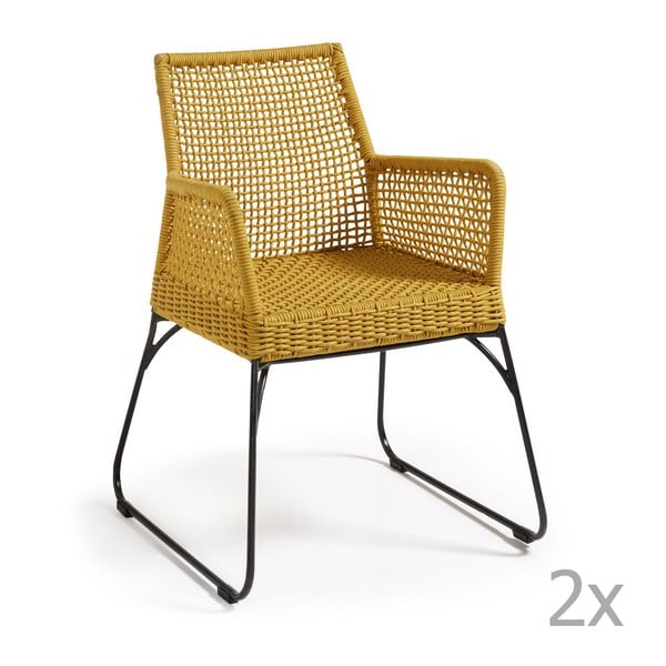 Adah mustársárga szék, 2 db - La Forma