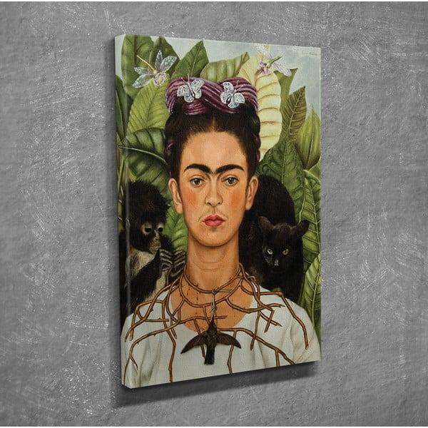 Vászon fali kép Frida Kahlo másolat, 30 x 40 cm-image-1