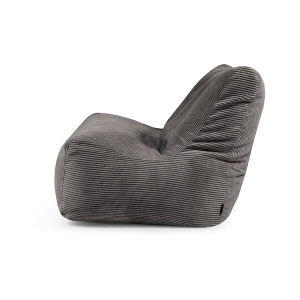 Fekete kordbársony babzsákfotel Sofa Seat Lounge – SLOWDOWN-image-3