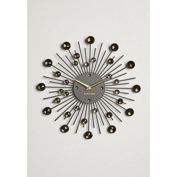 Sunburst falióra fekete kristályokkal - Karlsson-image-4