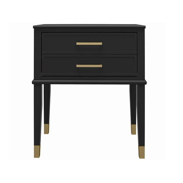 Fekete éjjeliszekrény Westerleigh – CosmoLiving by Cosmopolitan-image-3