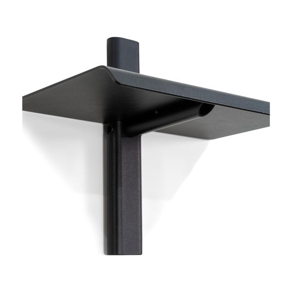 Fekete fém fali polc 28 cm Hola – Spinder Design-image-2