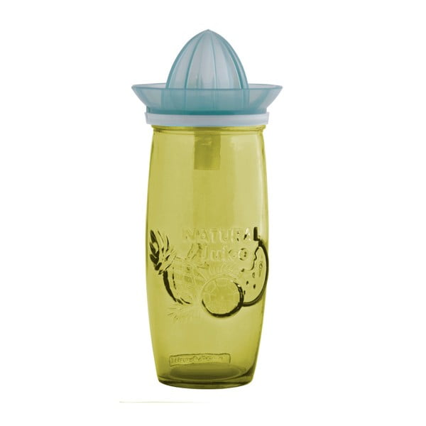 Juice sárga üveg citromfacsaróval újrahasznosított üvegből, 0,55 l - Ego Dekor
