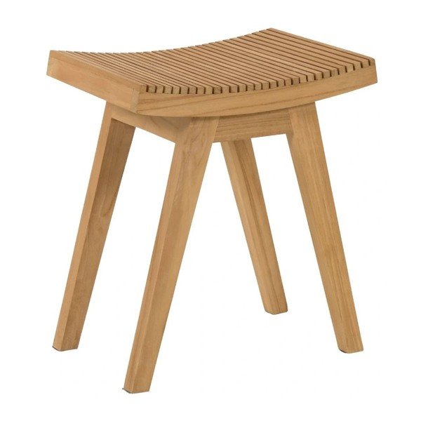 Natúr színű teakfa ülőke Vicentina – Kave Home