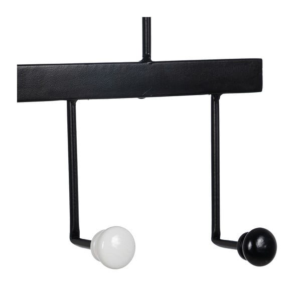 Fekete fém fali fogas – Ixia-image-4