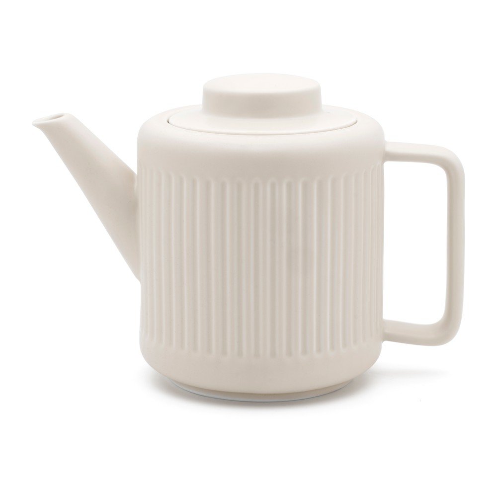 Fehér porcelán teáskanna szűrővel 1,2 l Skagen – Bredemeijer