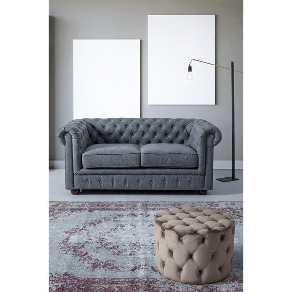 Szürkésbarna puff Lorella – Yes Everyday-image-1