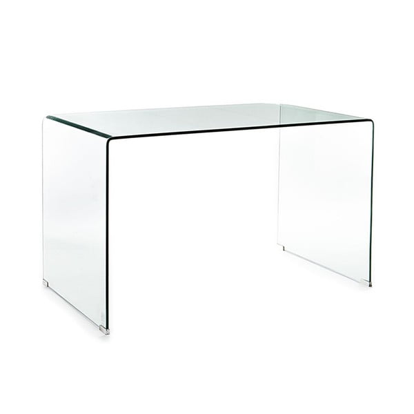 Üveg íróasztal 70x126 cm Bend – Tomasucci-image-2