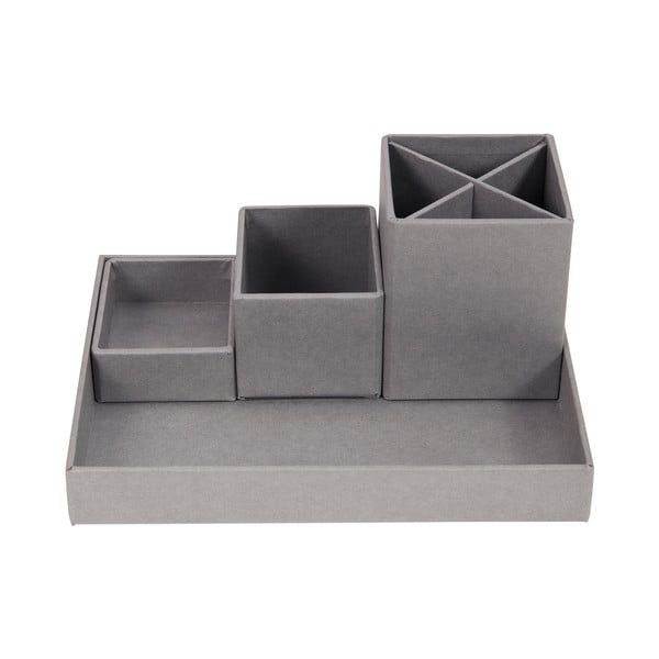 Lena szürke 4 részes asztali írószertartó - Bigso Box of Sweden-image-2