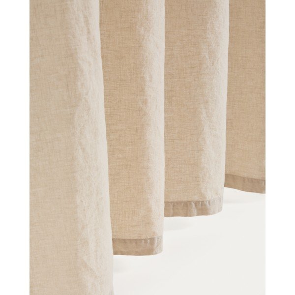 Bézs pamut függöny 140x270 cm Nolira – Kave Home-image-4