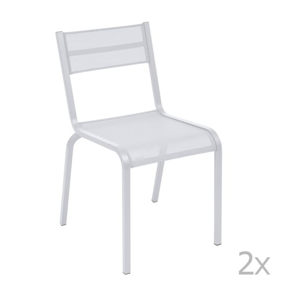 Oléron fehér fém kerti szék, 2 db - Fermob