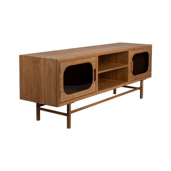 Natúr színű bambusz TV-állvány 150x55x40 cm Caroun – Dutchbone-image-3