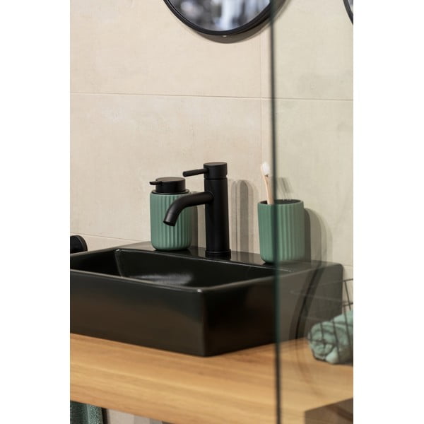 Belluno zöld kerámia fogkefetartó pohár - Wenko-image-1