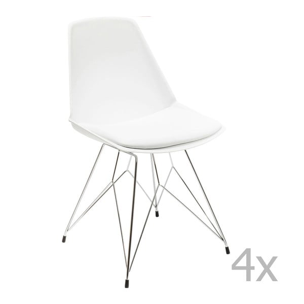 Wire White fehér szék, 4 db - Kare Design