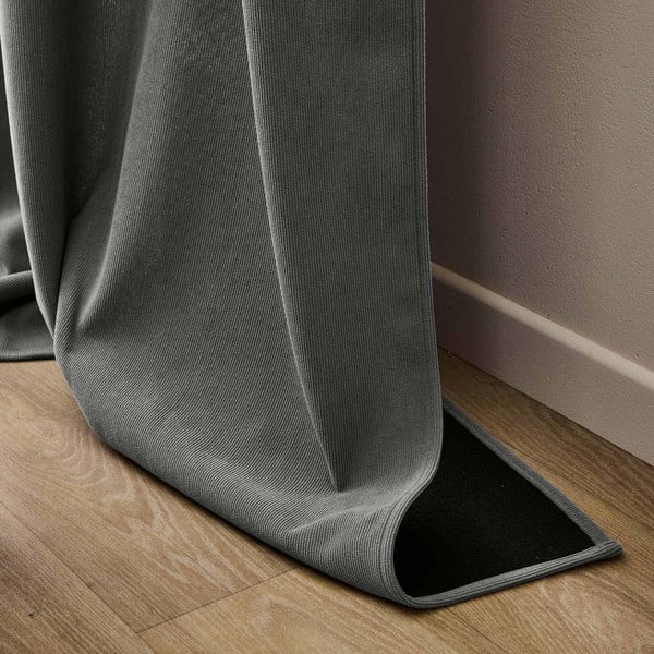 Antracitszürke kordbársony termo függöny 140x260 cm Madison – douceur d'intérieur-image-4