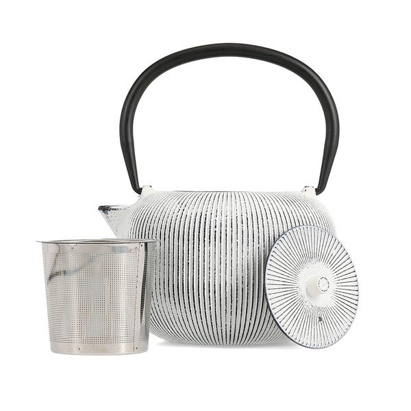 Fekete-fehér öntöttvas teáskanna 700 ml Sencha – S|P Collection-image-2
