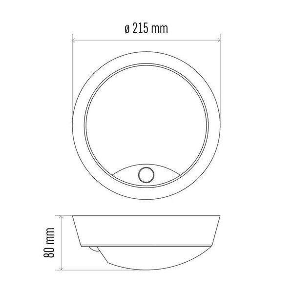 Matt fekete LED mennyezeti lámpa mozgásérzékelővel Zuri – EMOS-image-4