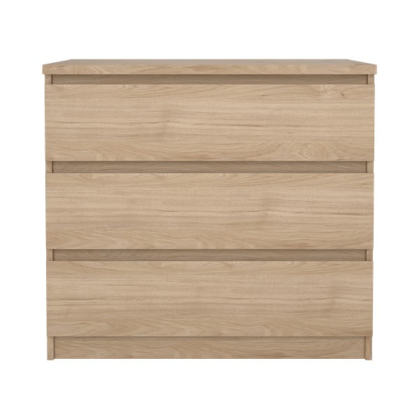 Natúr színű komód tölgyfa dekorral 77x70x50 cm Naia – Tvilum