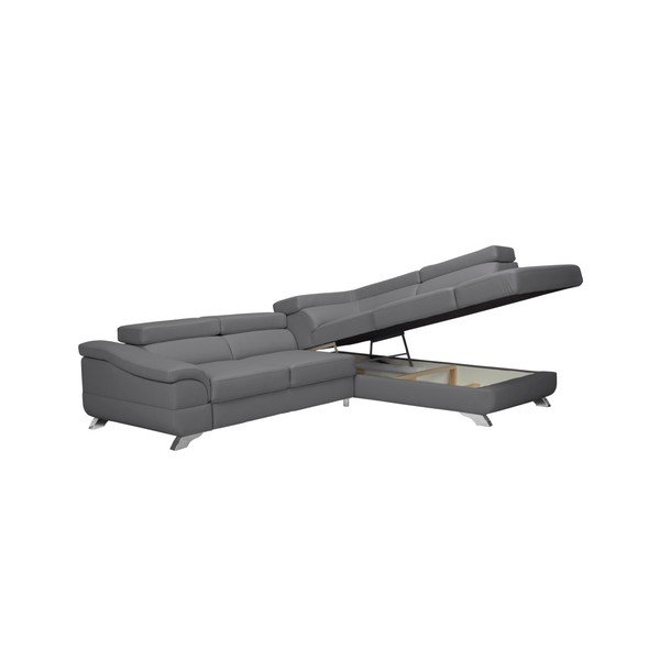 Gamma szürke kihúzható kanapé tárolóval - Windsor & Co Sofas-image-2