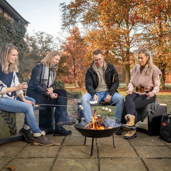 Fekete kerti pad Curved – Esschert Design-image-3