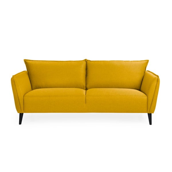 Retro sárga kanapé, 206 cm - Scandic