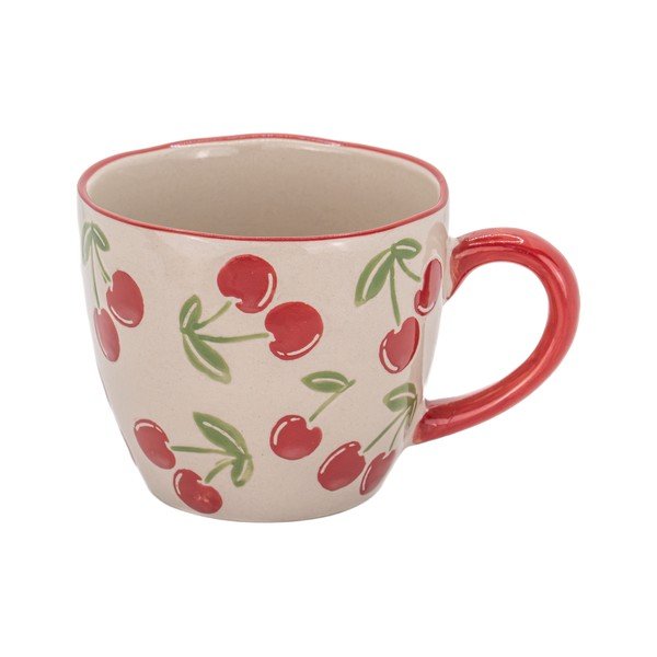 Bézs kerámia bögre 250 ml Cherries – Sass & Belle