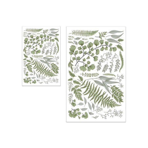 Zöld-bézs fürdőszobai kilépő szett 2 db-os 60x100 cm Floral – Mila Home
