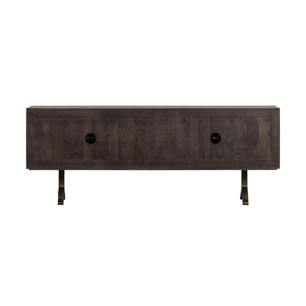 Sötétbarna mangófa TV-állvány 180x70x40 cm Draw – WOOOD-image-4
