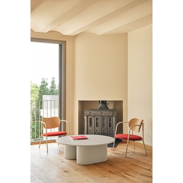 Krémszínű dohányzóasztal 110x111 cm Totem – Teulat-image-1