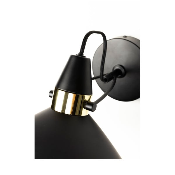 Fekete fali lámpa Jona – White Label-image-4