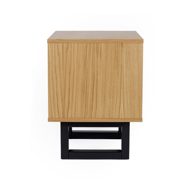 Camden Diamond Print éjjeliszekrény tölgyfa dekorral - Woodman-image-4