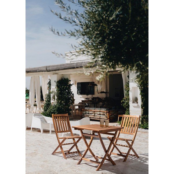 Akácfa kerti kisasztal 70x70 cm Noemi – Bizzotto-image-1