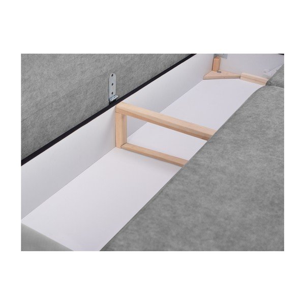 Amsterdam háromszemélyes szürke kinyitható kanapé ágyneműtartóval, 231 x 98 x 95 cm - Cosmopolitan design-image-4