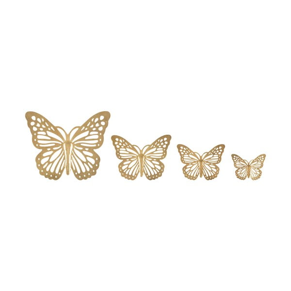 Butterflies 4 db-os fém fali dekoráció szett - Mauro Ferretti