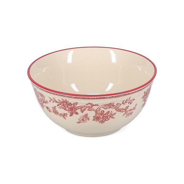 Borvörös-elefántcsont színű porcelán tálka Cyril – S|P Collection