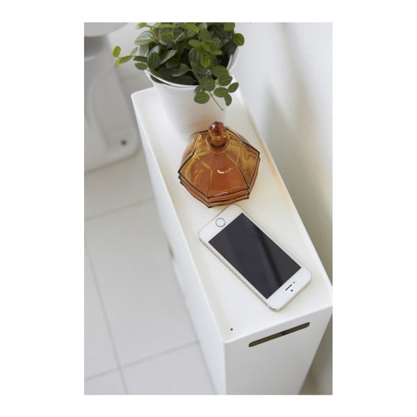 Rin Stocker fehér tárolóasztal és WC-papír tartó - YAMAZAKI-image-4