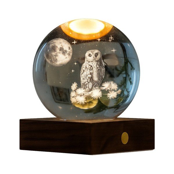 USB hordozható fénydekoráció ø 8 cm Amber – Gingko