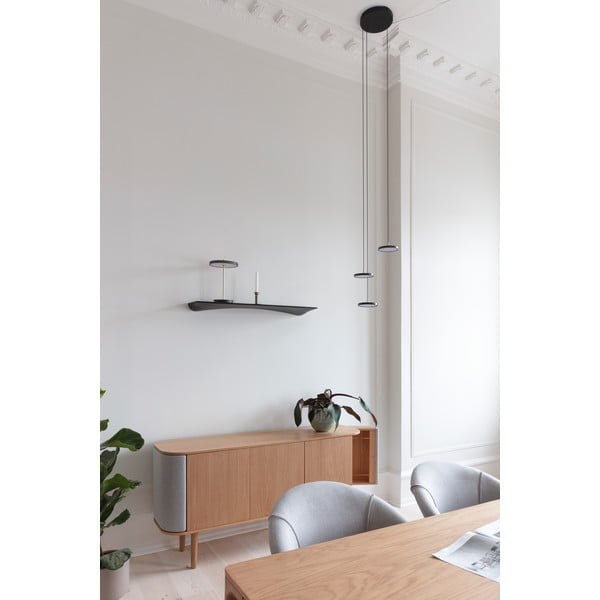 Fekete LED függőlámpa fém búrával ø 15 cm Asteria Micro – UMAGE-image-1