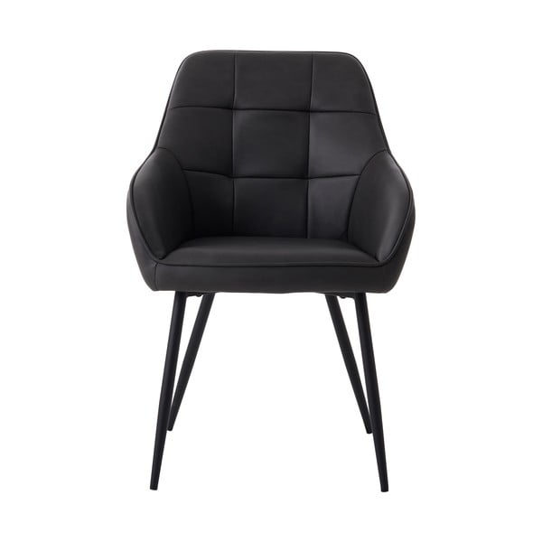 Sötétszürke kárpitozott karfás étkezőfotel szett 2 db-os Nolan Square – Unique Furniture-image-3