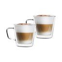 Üveg bögre szett 2 db-os cappucinóhoz-duplafalú 350 ml – Vialli Design