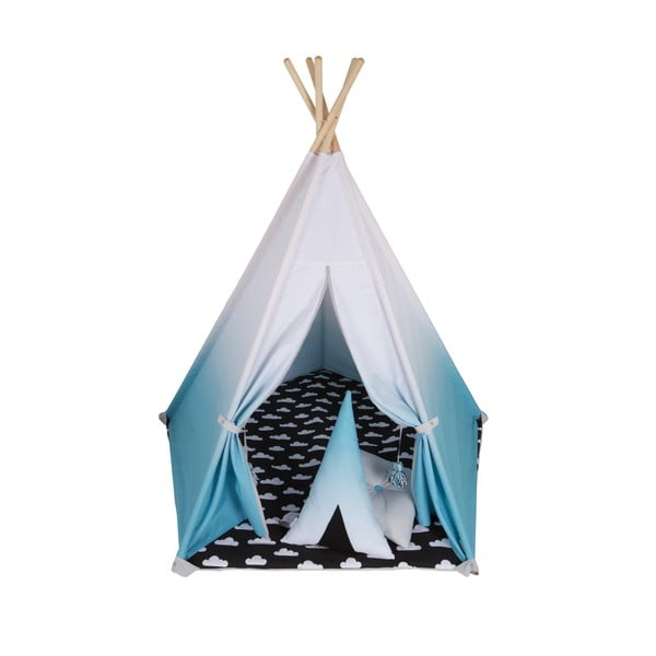 Ombré kék-fehér ötszögletes sátor - VIGVAM Design