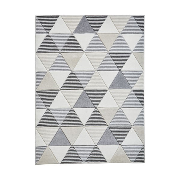 Matrix szürke-bézs szőnyeg, 120 x 170 cm - Think Rugs