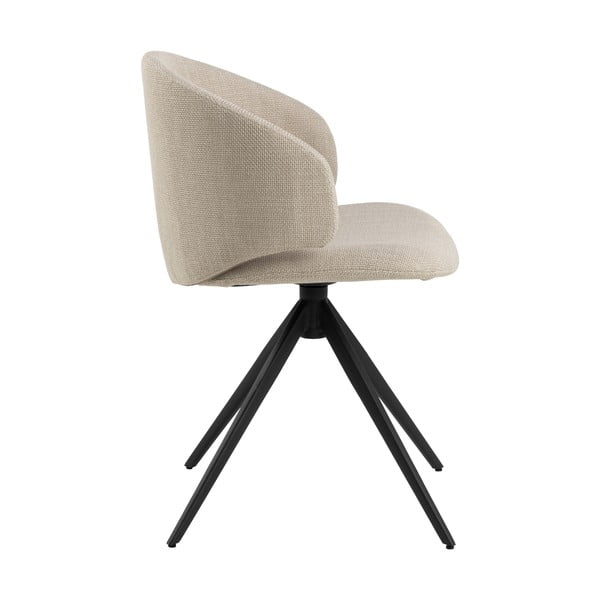 Bézs kárpitozott karfás étkezőfotel Ella – Actona-image-4