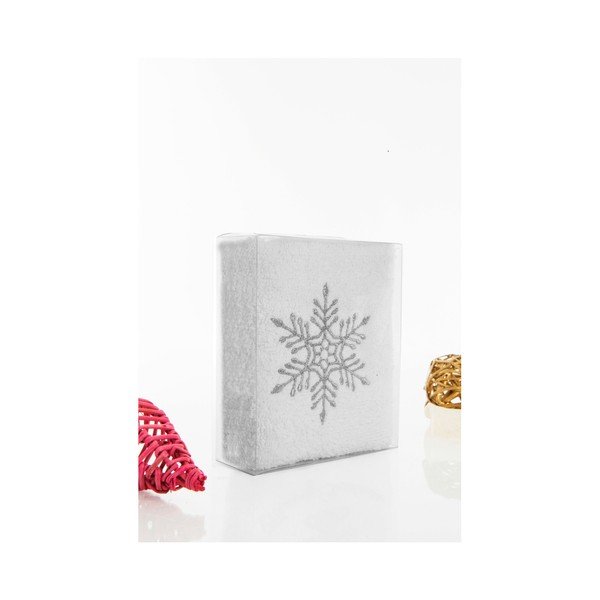 Christmas Snowflake White fürdőlepedő, 30 x 50 cm - Kate Louise-image-2