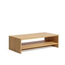 Natúr színű dohányzóasztal tölgyfa dekorral 60x120 cm Abilen – Kave Home