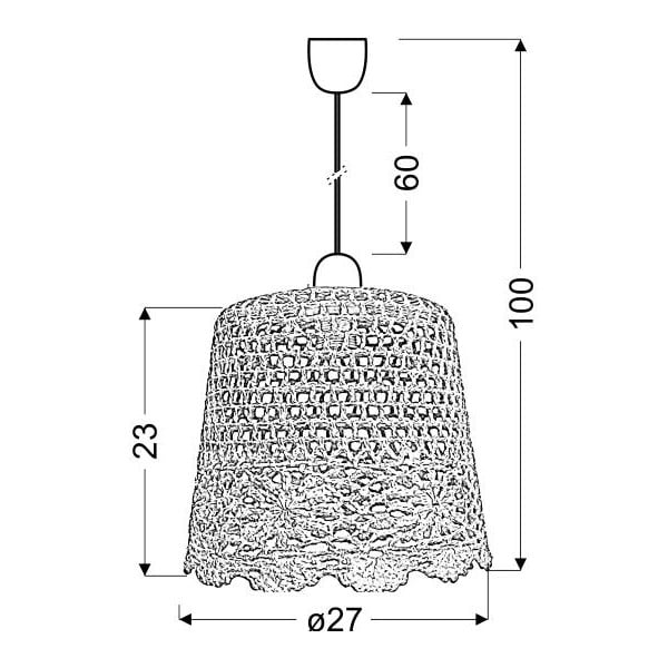 Rózsaszín függőlámpa Nonna – Candellux Lighting-image-1