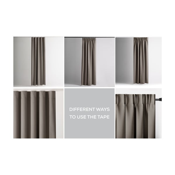 Szürkésbézs dimout (részleges sötétítő) függöny 140x245 cm Kierra – Restilo-image-3